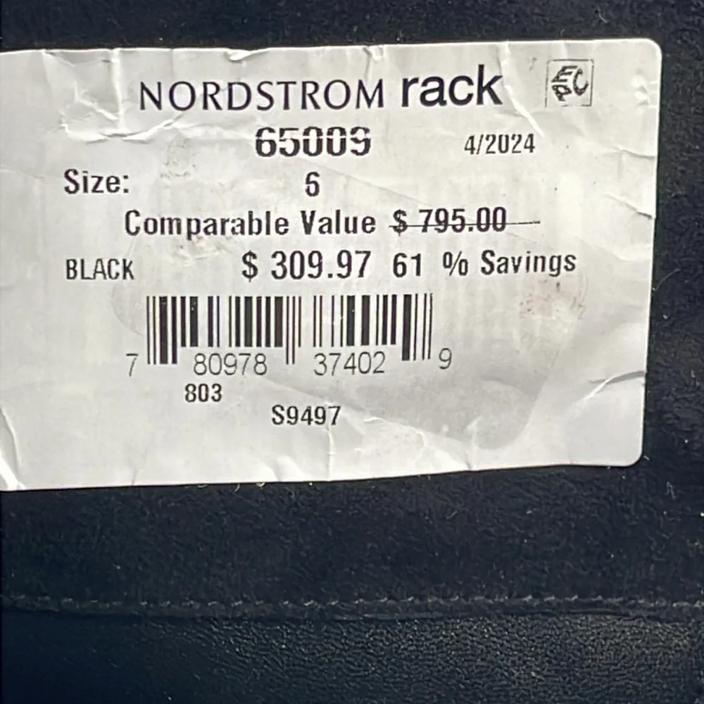 New Stuart Weitzman 5050 Over The Knee Riding Boots Black Suede Sz 6